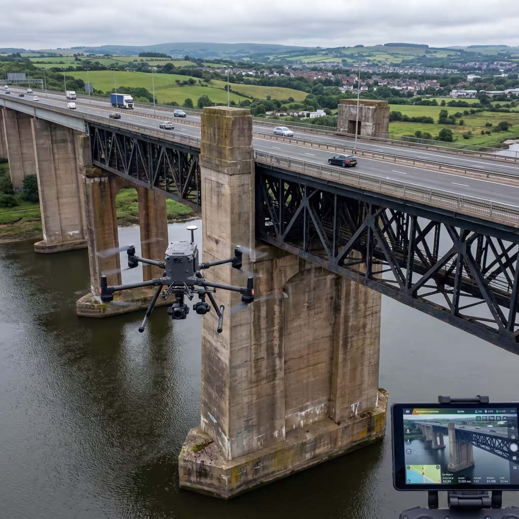 Drone Bridge Inspection - Professional drone survey service in the UK