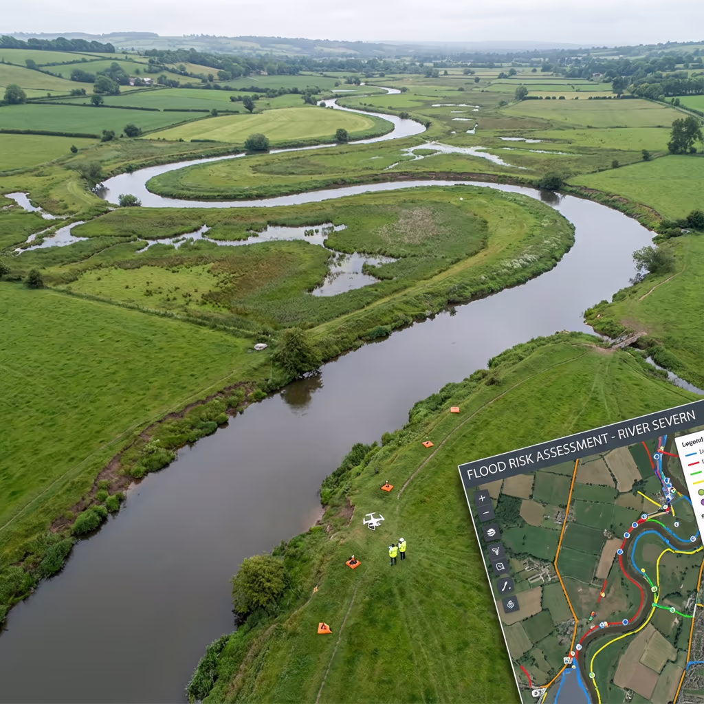 Drone Flood Risk Survey - Professional drone survey service in the UK