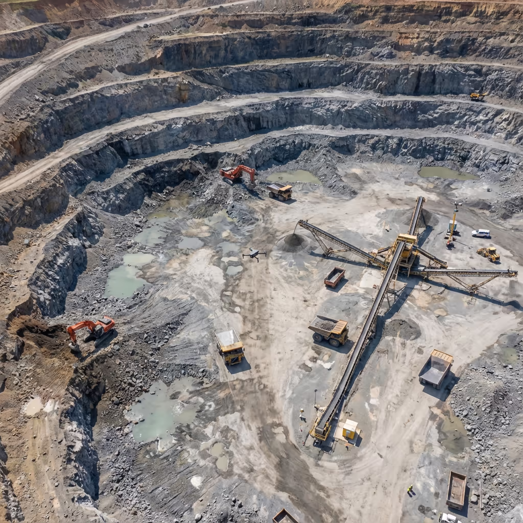 Drone Mining Survey - Professional drone survey service in the UK